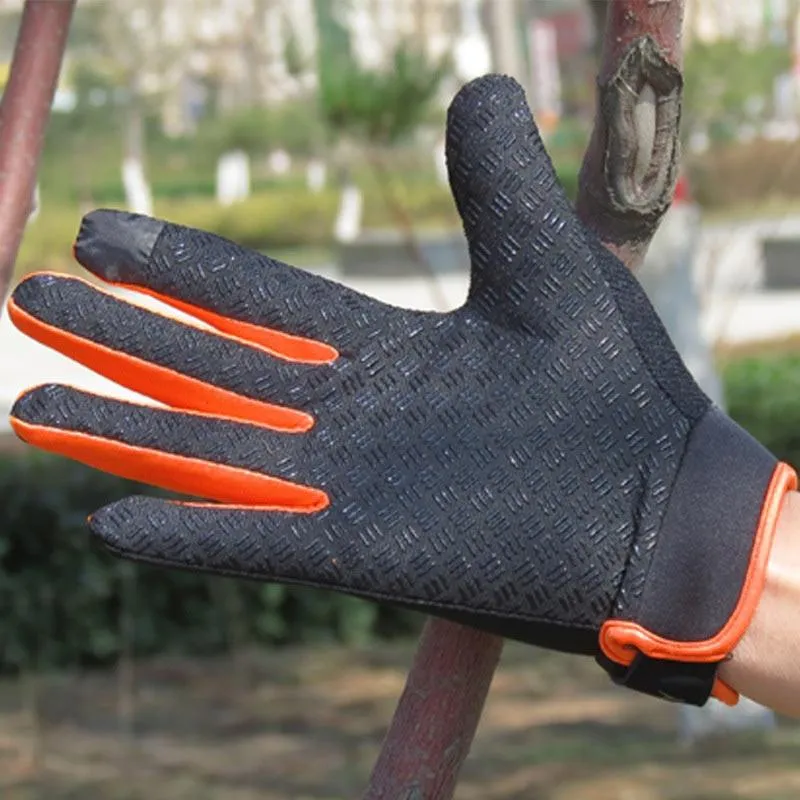 Unisex Fahrradhandschuhe Vollfinger Touchscreen MTB Handschuhe Atmungsaktiv Sommer Motorrad Warme Winter Fäustlinge Radfahren Camping