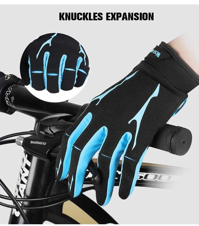 Radfahren Handschuhe Männer Frauen Sport Voll Finger GEL Fahrrad Handschuhe Touchscreen Winddicht Warme MTB Road Fahrrad Handschuhe