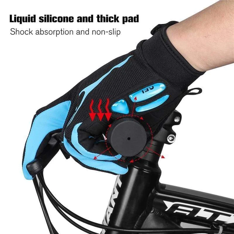 Radfahren Handschuhe Männer Frauen Sport Voll Finger GEL Fahrrad Handschuhe Touchscreen Winddicht Warme MTB Road Fahrrad Handschuhe