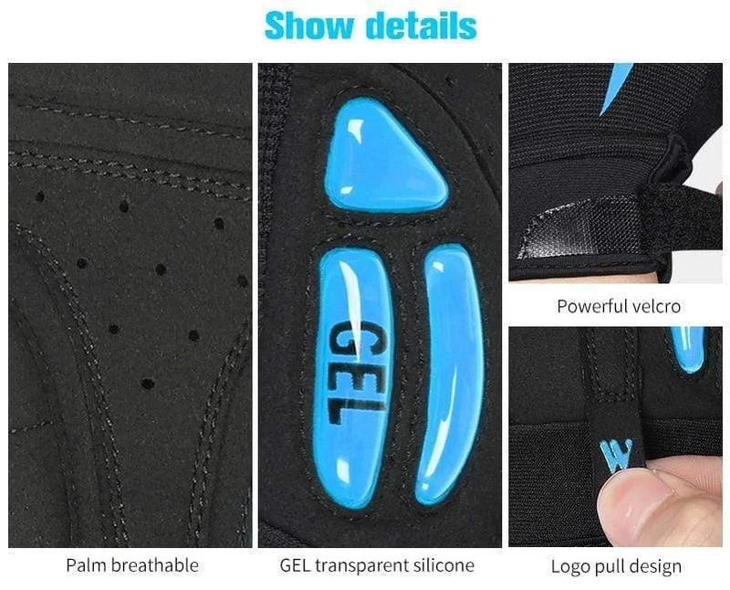 Radfahren Handschuhe Männer Frauen Sport Voll Finger GEL Fahrrad Handschuhe Touchscreen Winddicht Warme MTB Road Fahrrad Handschuhe