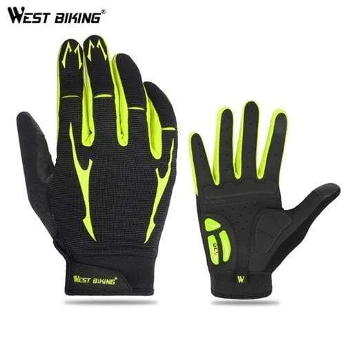 Radfahren Handschuhe Männer Frauen Sport Voll Finger GEL Fahrrad Handschuhe Touchscreen Winddicht Warme MTB Road Fahrrad Handschuhe