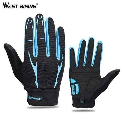 Radfahren Handschuhe Männer Frauen Sport Voll Finger GEL Fahrrad Handschuhe Touchscreen Winddicht Warme MTB Road Fahrrad Handschuhe