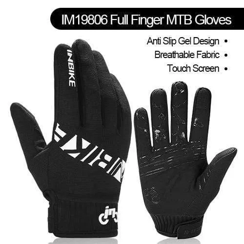 Vollfinger-Fahrradhandschuhe MTB Fahrradausrüstung Reiten Outdoor-Sport Fitness Touchscreen GEL gepolstertes Zubehör