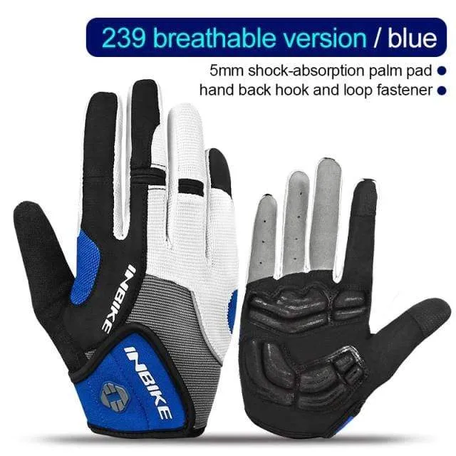 Vollfinger-Fahrradhandschuhe MTB Fahrradausrüstung Reiten Outdoor-Sport Fitness Touchscreen GEL gepolstertes Zubehör