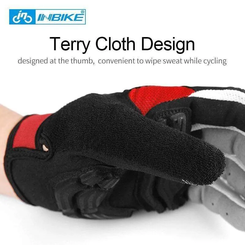 Vollfinger-Fahrradhandschuhe MTB Fahrradausrüstung Reiten Outdoor-Sport Fitness Touchscreen GEL gepolstertes Zubehör