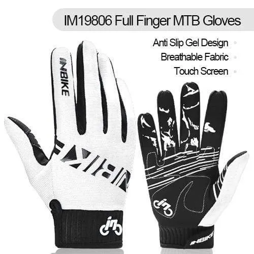 Vollfinger-Fahrradhandschuhe MTB Fahrradausrüstung Reiten Outdoor-Sport Fitness Touchscreen GEL gepolstertes Zubehör