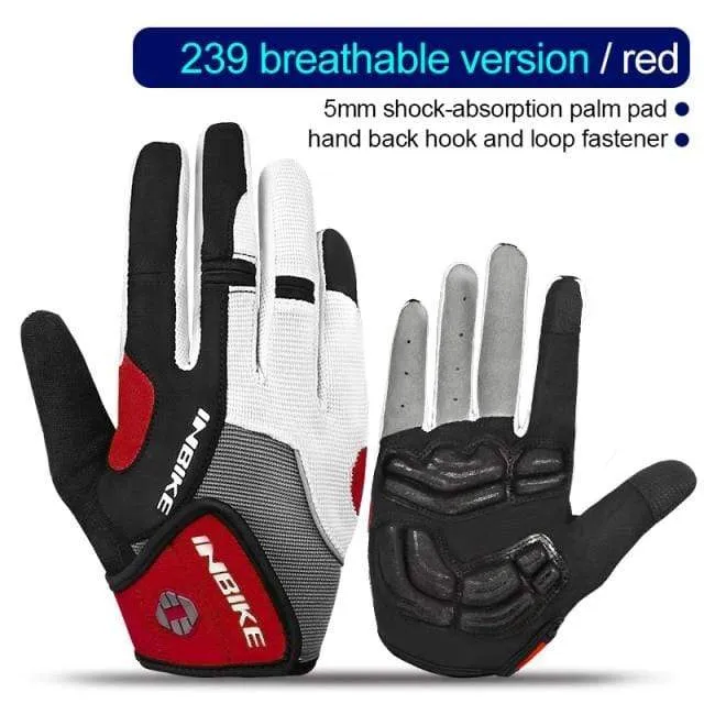 Vollfinger-Fahrradhandschuhe MTB Fahrradausrüstung Reiten Outdoor-Sport Fitness Touchscreen GEL gepolstertes Zubehör