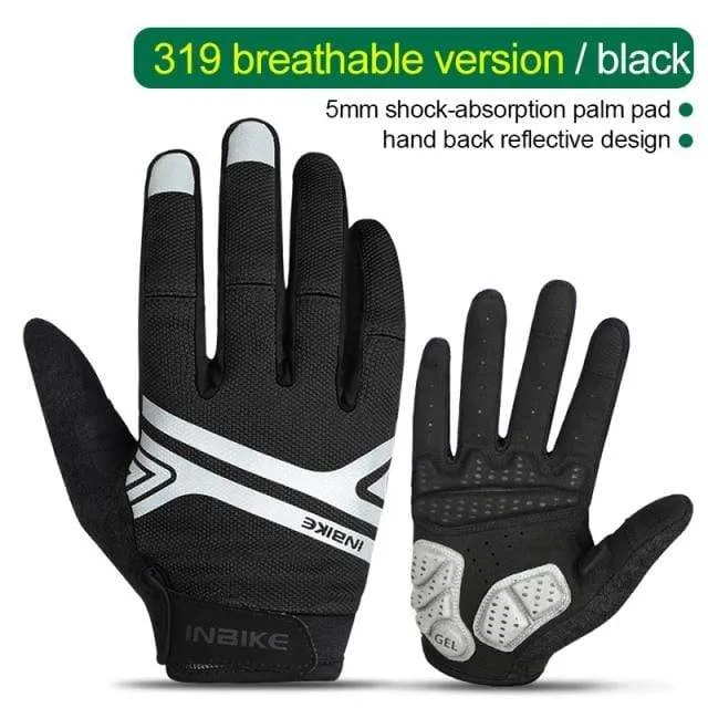 Vollfinger-Fahrradhandschuhe MTB Fahrradausrüstung Reiten Outdoor-Sport Fitness Touchscreen GEL gepolstertes Zubehör