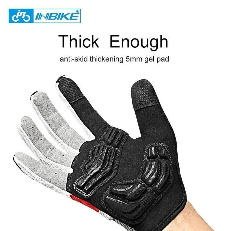 Vollfinger-Fahrradhandschuhe MTB Fahrradausrüstung Reiten Outdoor-Sport Fitness Touchscreen GEL gepolstertes Zubehör