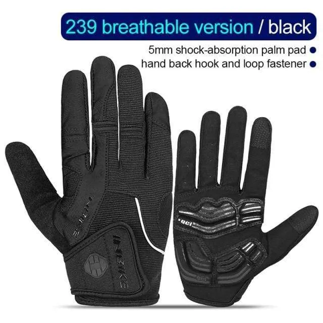 Vollfinger-Fahrradhandschuhe MTB Fahrradausrüstung Reiten Outdoor-Sport Fitness Touchscreen GEL gepolstertes Zubehör