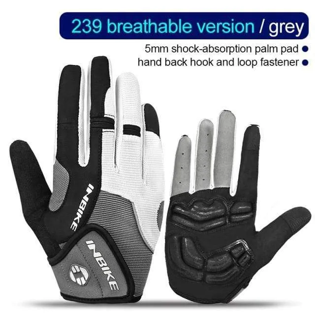 Vollfinger-Fahrradhandschuhe MTB Fahrradausrüstung Reiten Outdoor-Sport Fitness Touchscreen GEL gepolstertes Zubehör