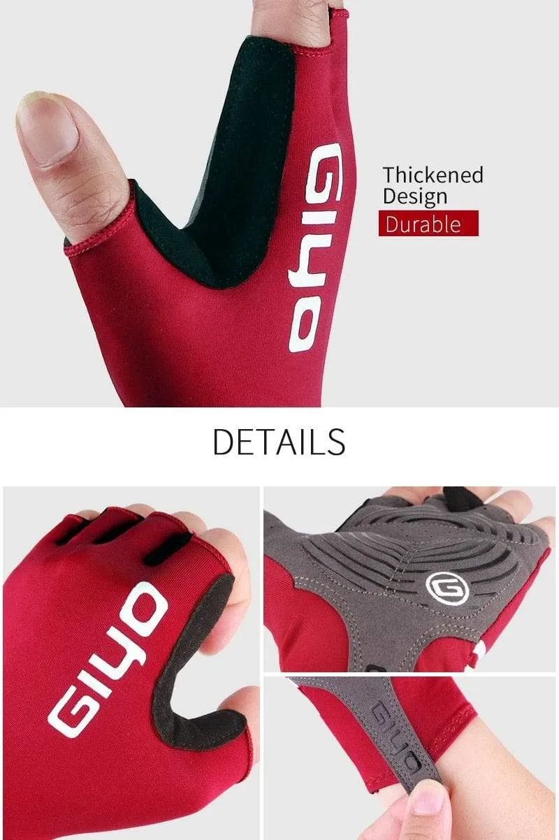 Brechender Wind Radfahren Halbfinger-Handschuhe Anti-Rutsch-Fahrrad-Lycra-Stoff-Fäustlinge MTB-Handschuhe Racing Rennrad-Handschuh