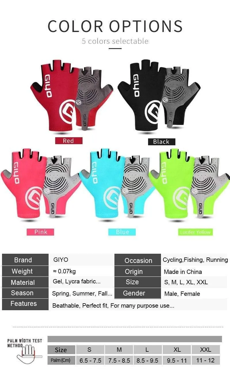 Brechender Wind Radfahren Halbfinger-Handschuhe Anti-Rutsch-Fahrrad-Lycra-Stoff-Fäustlinge MTB-Handschuhe Racing Rennrad-Handschuh