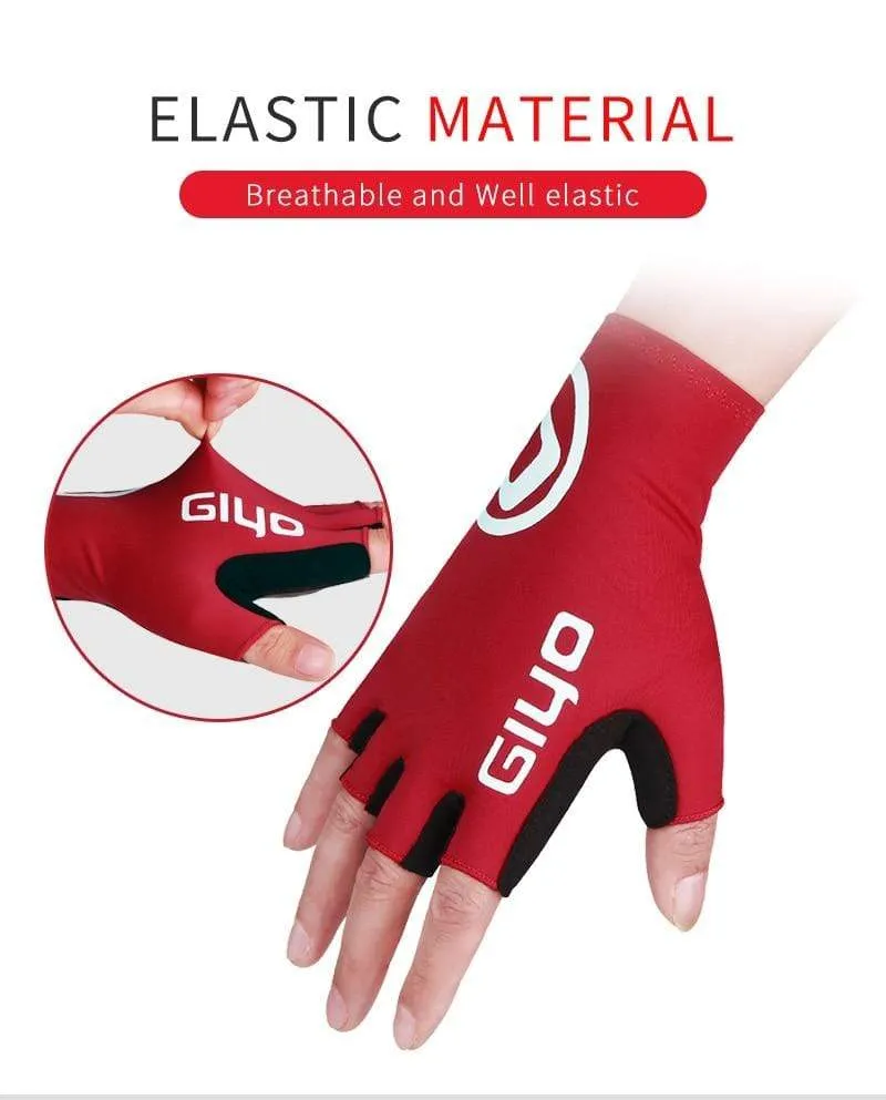 Brechender Wind Radfahren Halbfinger-Handschuhe Anti-Rutsch-Fahrrad-Lycra-Stoff-Fäustlinge MTB-Handschuhe Racing Rennrad-Handschuh