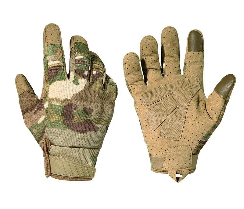 Touchscreen Multicam Taktische Vollfingerhandschuhe Army Military Airsoft Paintabll Schießen Fahren Arbeit Schutzausrüstung Männer Frauen