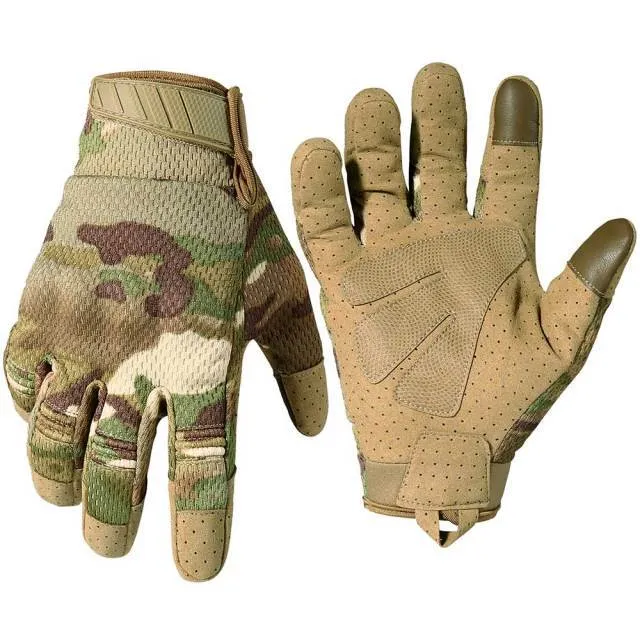 Touchscreen Multicam Taktische Vollfingerhandschuhe Army Military Airsoft Paintabll Schießen Fahren Arbeit Schutzausrüstung Männer Frauen
