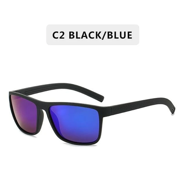 Polarisierte Sonnenbrille für Männer Kunststoff Oculos de Sol Herrenmode Square Driving Eyewear Travel Sun Glass