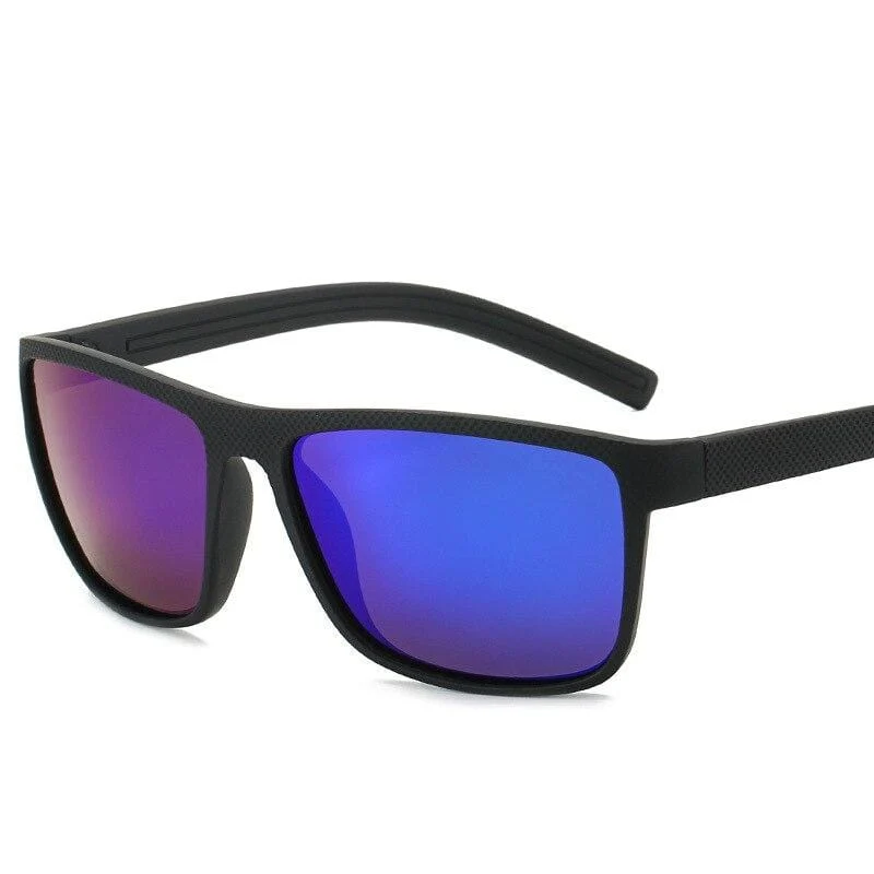 Polarisierte Sonnenbrille für Männer Kunststoff Oculos de Sol Herrenmode Square Driving Eyewear Travel Sun Glass