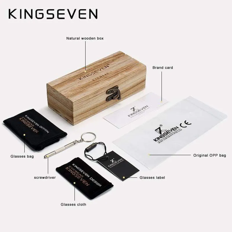 Holz Sonnenbrille für Herren, polarisierte Sonnenbrille aus Holz für Damen, verspiegelte Gläser, handgefertigt, modisch, UV400, Brillenzubehör