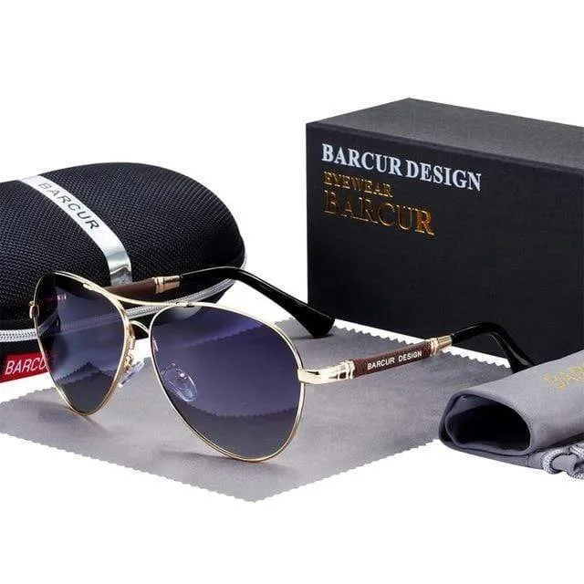 Design Sonnenbrille aus Titanlegierung, polarisierte Sonnenbrille für Herren und Damen, Pilotenbrille mit Farbverlauf, verspiegelte Sonnenbrillen, Oculos de Sol