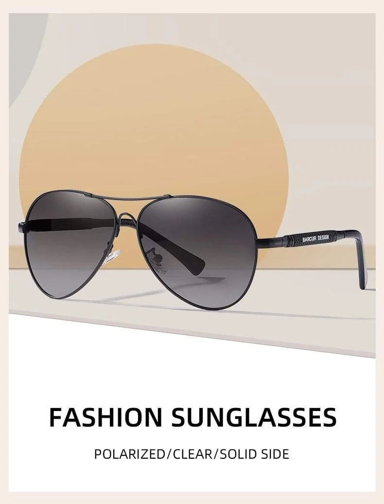 Design Sonnenbrille aus Titanlegierung, polarisierte Sonnenbrille für Herren und Damen, Pilotenbrille mit Farbverlauf, verspiegelte Sonnenbrillen, Oculos de Sol