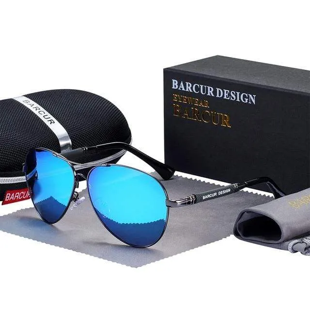 Design Sonnenbrille aus Titanlegierung, polarisierte Sonnenbrille für Herren und Damen, Pilotenbrille mit Farbverlauf, verspiegelte Sonnenbrillen, Oculos de Sol