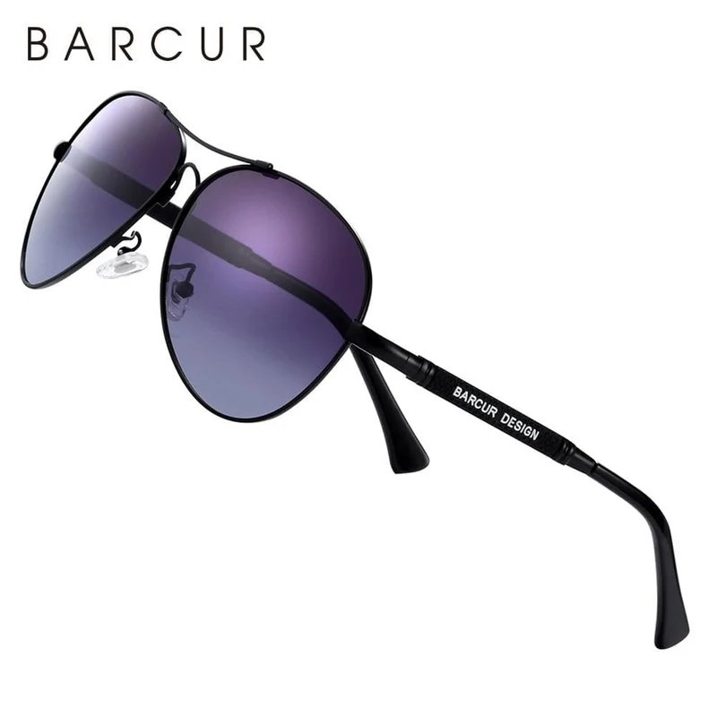 Design Sonnenbrille aus Titanlegierung, polarisierte Sonnenbrille für Herren und Damen, Pilotenbrille mit Farbverlauf, verspiegelte Sonnenbrillen, Oculos de Sol