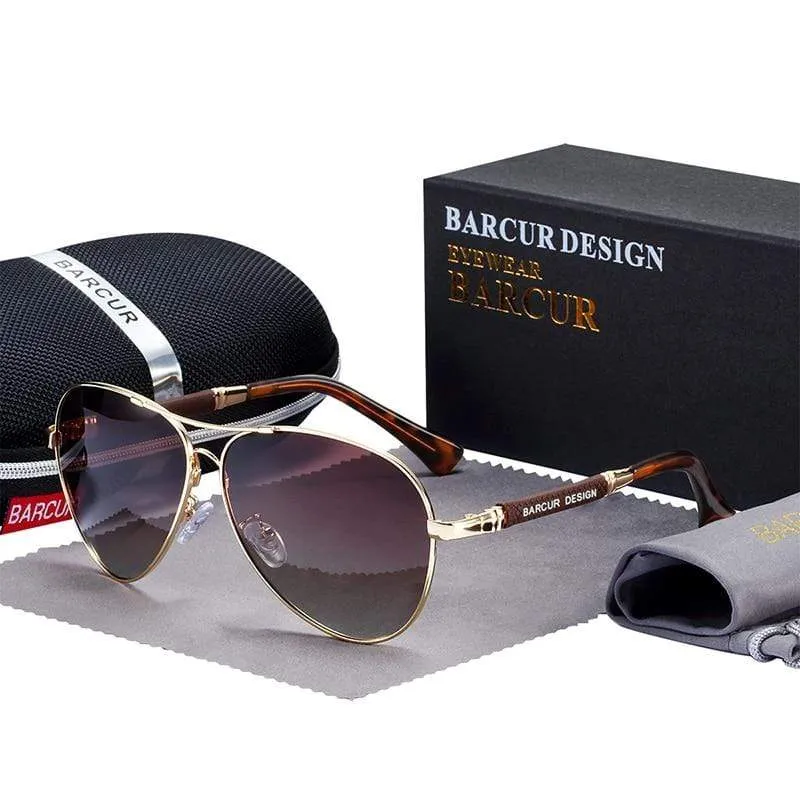 Design Sonnenbrille aus Titanlegierung, polarisierte Sonnenbrille für Herren und Damen, Pilotenbrille mit Farbverlauf, verspiegelte Sonnenbrillen, Oculos de Sol