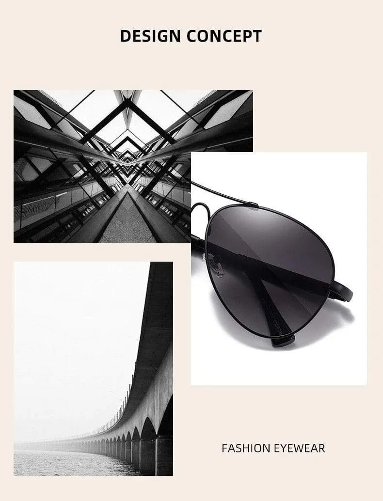 Design Sonnenbrille aus Titanlegierung, polarisierte Sonnenbrille für Herren und Damen, Pilotenbrille mit Farbverlauf, verspiegelte Sonnenbrillen, Oculos de Sol
