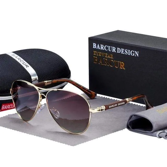 Design Sonnenbrille aus Titanlegierung, polarisierte Sonnenbrille für Herren und Damen, Pilotenbrille mit Farbverlauf, verspiegelte Sonnenbrillen, Oculos de Sol