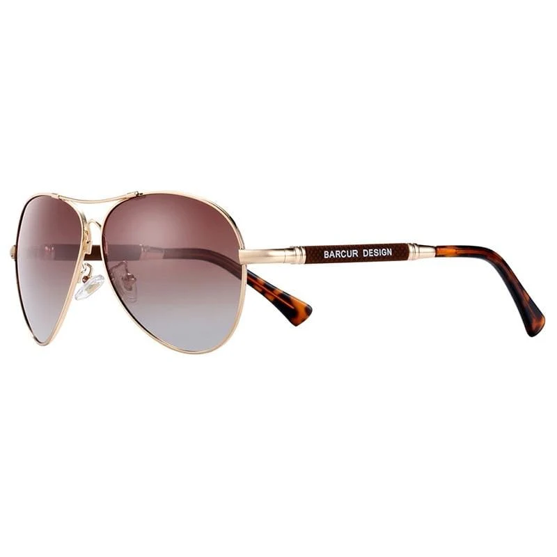 Design Sonnenbrille aus Titanlegierung, polarisierte Sonnenbrille für Herren und Damen, Pilotenbrille mit Farbverlauf, verspiegelte Sonnenbrillen, Oculos de Sol