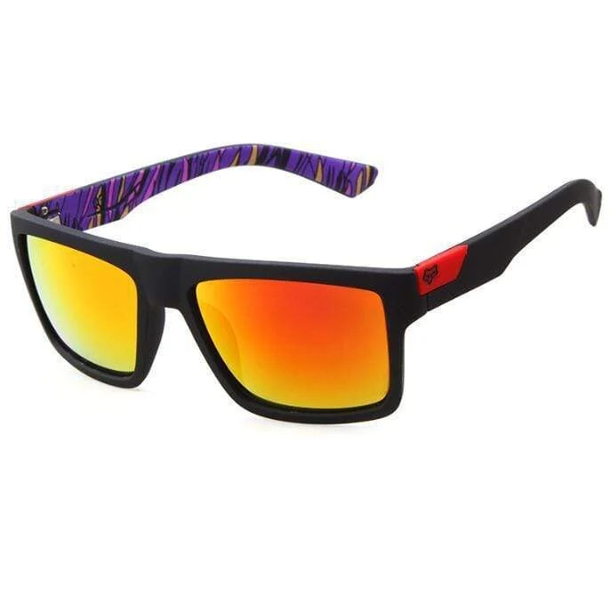 Quadratische übergroße Sonnenbrille für Herren und Damen im europäischen und amerikanischen Stil, für Sport und Outdoor, bunt, reflektierende Sonnenbrille, UV400