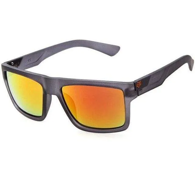 Quadratische übergroße Sonnenbrille für Herren und Damen im europäischen und amerikanischen Stil, für Sport und Outdoor, bunt, reflektierende Sonnenbrille, UV400