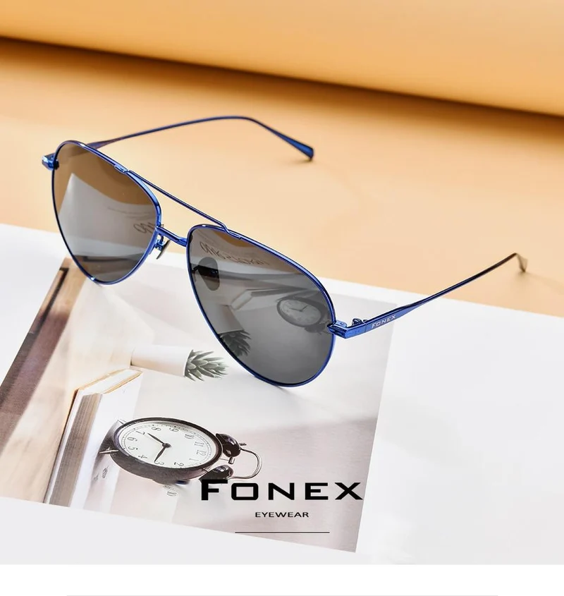 Polarisierte Sonnenbrille aus reinem Titan für Herren, für den Flugsport, Sonnenbrille für Herren, Neu, fürs Autofahren im Freien, Aviador, UV400-Schutz, 8507