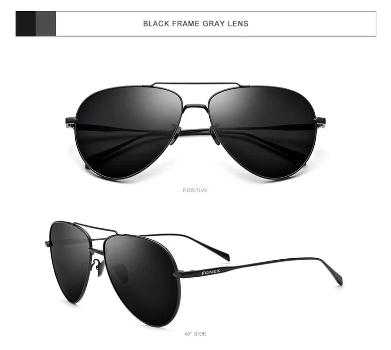 Polarisierte Sonnenbrille aus reinem Titan für Herren, für den Flugsport, Sonnenbrille für Herren, Neu, fürs Autofahren im Freien, Aviador, UV400-Schutz, 8507