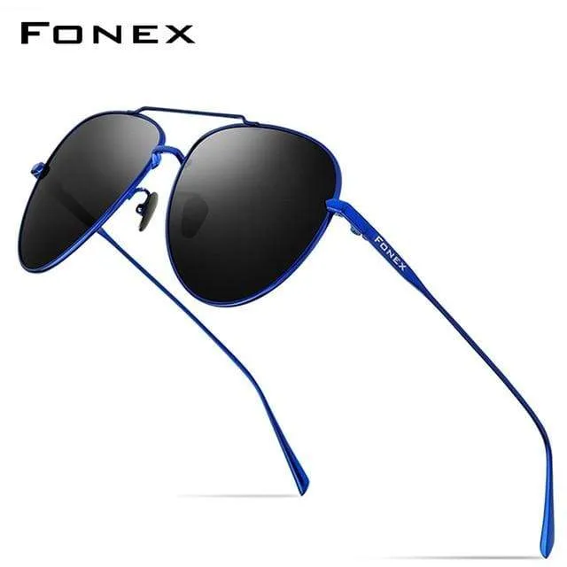 Polarisierte Sonnenbrille aus reinem Titan für Herren, für den Flugsport, Sonnenbrille für Herren, Neu, fürs Autofahren im Freien, Aviador, UV400-Schutz, 8507