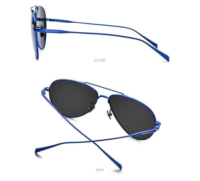 Polarisierte Sonnenbrille aus reinem Titan für Herren, für den Flugsport, Sonnenbrille für Herren, Neu, fürs Autofahren im Freien, Aviador, UV400-Schutz, 8507