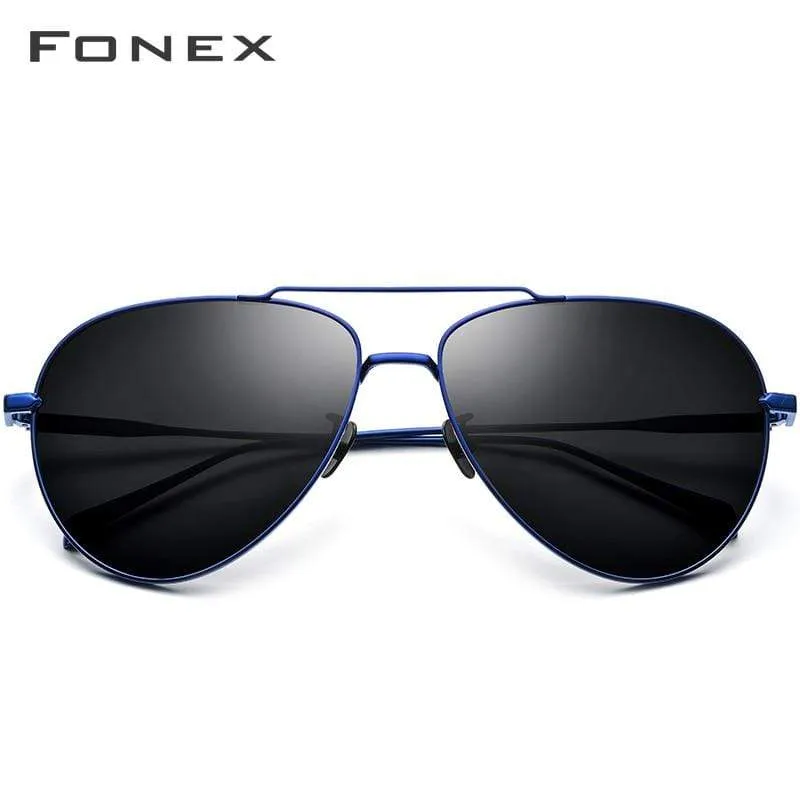 Polarisierte Sonnenbrille aus reinem Titan für Herren, für den Flugsport, Sonnenbrille für Herren, Neu, fürs Autofahren im Freien, Aviador, UV400-Schutz, 8507