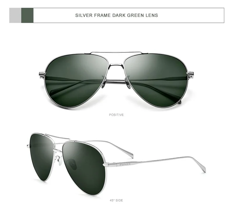 Polarisierte Sonnenbrille aus reinem Titan für Herren, für den Flugsport, Sonnenbrille für Herren, Neu, fürs Autofahren im Freien, Aviador, UV400-Schutz, 8507