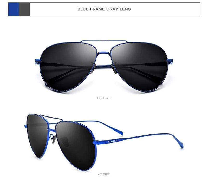 Polarisierte Sonnenbrille aus reinem Titan für Herren, für den Flugsport, Sonnenbrille für Herren, Neu, fürs Autofahren im Freien, Aviador, UV400-Schutz, 8507