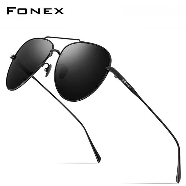 Polarisierte Sonnenbrille aus reinem Titan für Herren, für den Flugsport, Sonnenbrille für Herren, Neu, fürs Autofahren im Freien, Aviador, UV400-Schutz, 8507