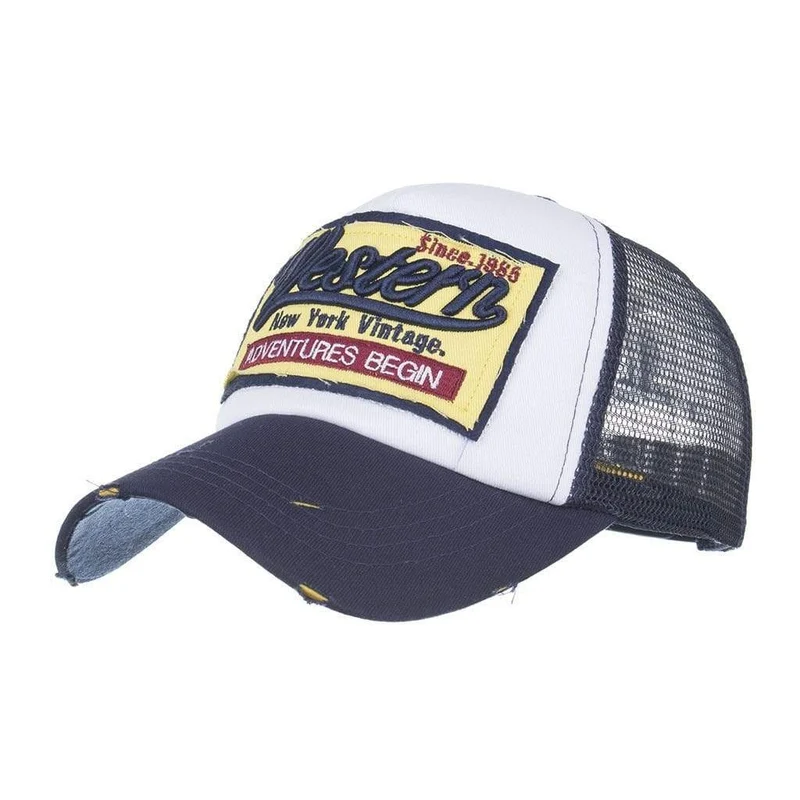 Bestickte Sommermütze Mesh Hüte für Männer Frauen Casual Hüte Hip Hop Baseballmützen Modetrends Print Sombrero