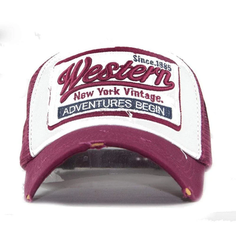 Bestickte Sommermütze Mesh Hüte für Männer Frauen Casual Hüte Hip Hop Baseballmützen Modetrends Print Sombrero