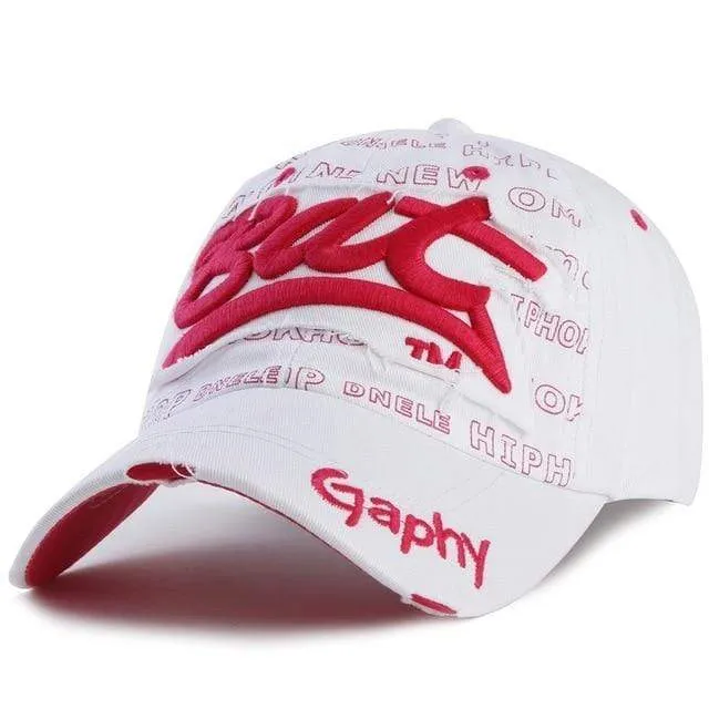 Baseballmütze Hüte Hip-Hop passte billige Hüte für Männer Frauen Gorras Hüte mit gebogener Krempe Schadenskappe