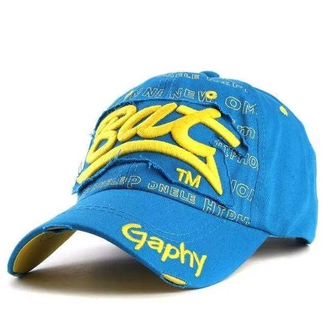 Baseballmütze Hüte Hip-Hop passte billige Hüte für Männer Frauen Gorras Hüte mit gebogener Krempe Schadenskappe