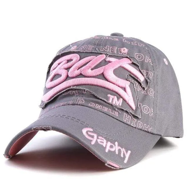 Baseballmütze Hüte Hip-Hop passte billige Hüte für Männer Frauen Gorras Hüte mit gebogener Krempe Schadenskappe