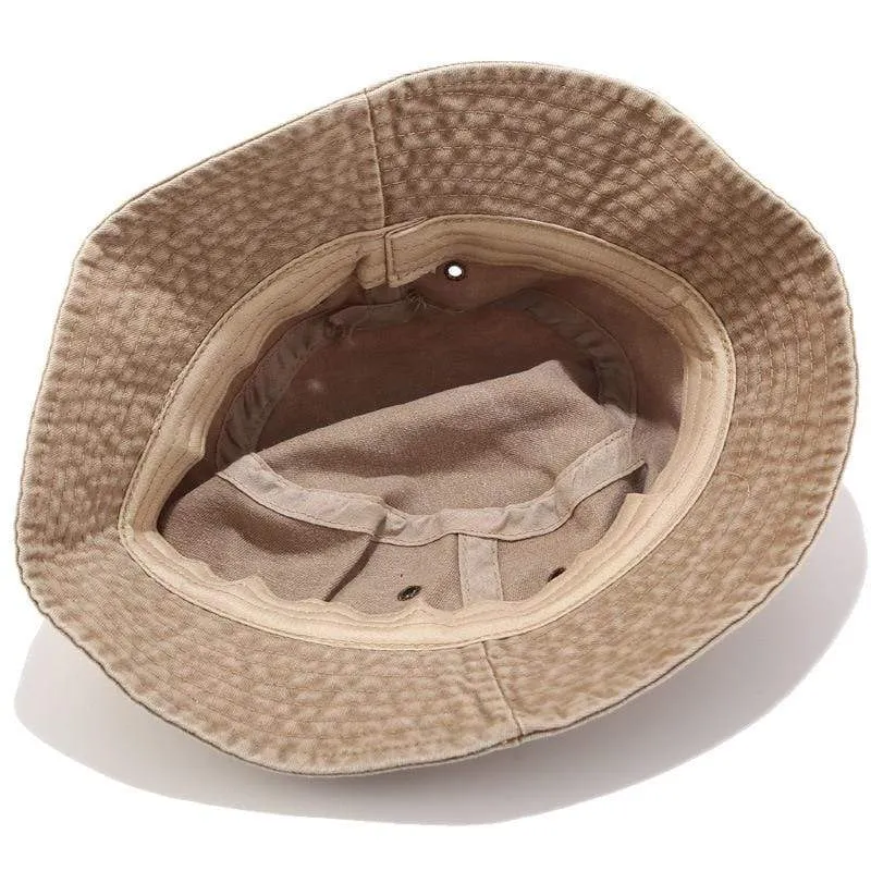 Fischer Hut Panama Denim Eimer Hüte Outdoor Männer Frauen Gewaschen Baumwolle Eimer Kappe Mode Hip Hop Gorros Bob Hut