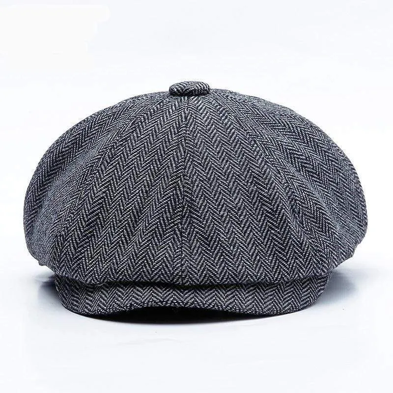 Unisex Herbst Winter Newsboy Caps Männer und Frauen Warm Tweed Achteck Hut für männliche Detektivhüte Retro Flat Caps Chapeau