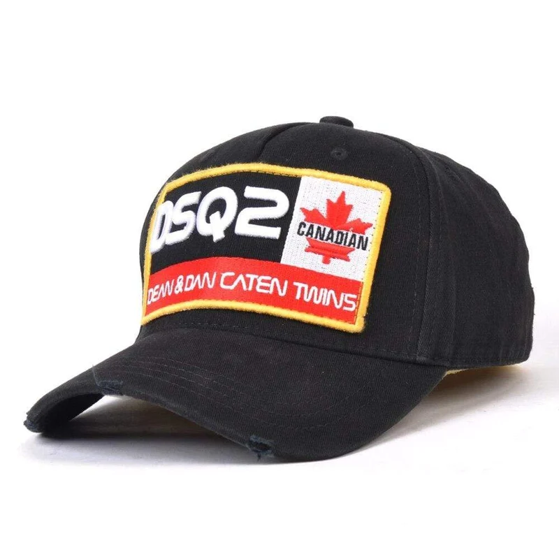 DSQ2 Buchstaben Casquette Hüte Stickerei Papa Hip Hop Baseball Cap DSQ Hut Schwarz Snapback Hut Kappe für Mann Frau