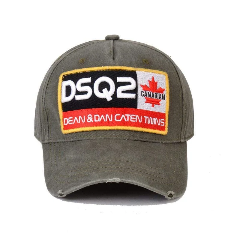 DSQ2 Buchstaben Casquette Hüte Stickerei Papa Hip Hop Baseball Cap DSQ Hut Schwarz Snapback Hut Kappe für Mann Frau